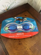 Speedo Skoogles Swim Goggle Kids 3-8 Years Old Blue Soft Comfortable Frame NEW