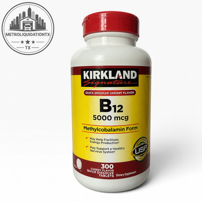 Kirkland Signature B12 5000mcg Methylcobalamin Form Cherry Tablets 300ct