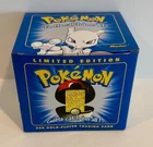 Brand New Vintage SEALED Pokemon 1999 Burger King 23k Gold Card Mewtwo Pokeball