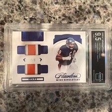 2021 Panini Flawless Sapphire Legends Mike Singletary 3/5 DUAL PATCH ARENA C 9.5
