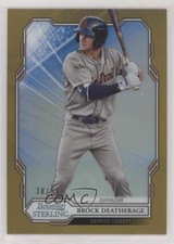 2019 Bowman Sterling Prospect Gold Refractor 38/50 Brock Deatherage #BPR-28 00em