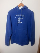 Thrasher x Mark Gonzales Blue Gonz Hoodie Swe...