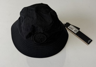 STONE ISLAND Bucket Hat Men M Nylon Metal New