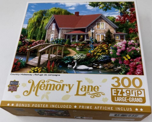 Master Pieces Puzzle - Country Hideaway - Memory Lane - 300 Pieces - Complete