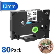 80pk TZe-R231 TZ-R231 Ribbon Tape For Brother PT-550 P700 12mm 0.47 Label Maker 