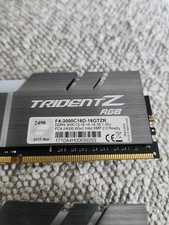 G.SKILL Trident Z RGB DDR4 - 3000 16GB (2x8GB)  F4-3000C16D-16GTZR Intel XMP 2.0