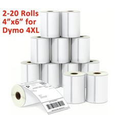 2-20 Rolls 4"x6" Direct Thermal Labels 220 per Roll Compatible Dymo 4XL 1744907
