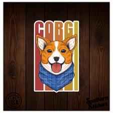 Corgi Pembroke Welsh - Vinyl Decal Sticker - Car Window Laptop - ebn7588