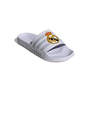  Hausschuhe Flip Flops HERREN Adidas Adilette Shower Real Madrid FC Weiß 