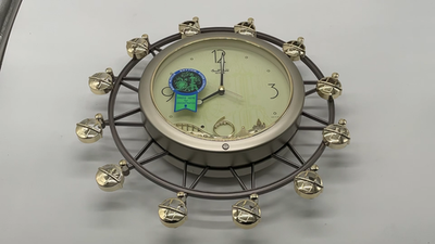 SMALL WORLD RHYTHM FERRIS WHEEL CLOCK MUSIC MOTION 4MH701, READ
