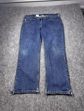 Carhartt Jeans Mens 38x30 Blue Denim Straight Leg Relaxed Fit B480 DVB