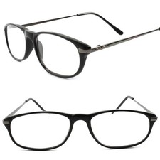 True Vintage Black Frame Stylish Fashion Rectangle 2.75 Reader Reading Glasses