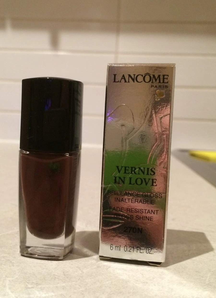 Lancome Paris Vernis In Love Gloss Shine Nail Polish 270N Chocolat Mordore