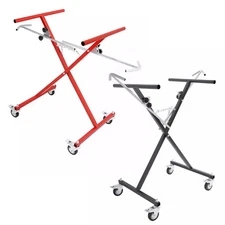 Red/Black Bumper Panel Stand Holder Adjustable Spraying Painting With Casters
