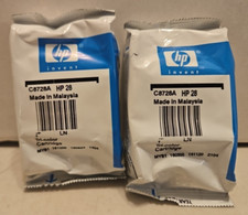 HP 28 Tri-Color Ink Cartridges C8728A - Lot Of 2 - New no box