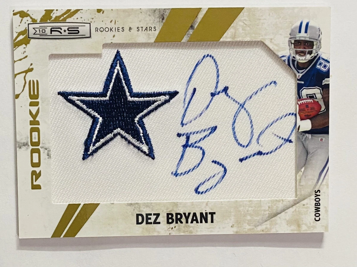 2010 Rookies And Stars Dez Bryant Logo Patch 26/200 Autograph RC Dallas  Cowboys