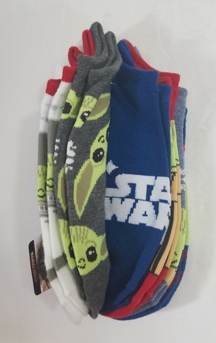 Star Wars Mandalorian Socks No Show 6 Pairs Size 4-10 Baby Yoda The Child Grogu - Picture 4 of 7