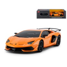1:24 Remote Control Car Lamborghini Aventador SVJ RC Car Toy Vehicle Orange