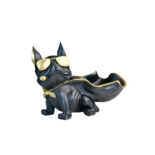 Sowpeace Black Resin Caped Dog Figurine 24cm – Home Decor & Gift Item - Picture 7 of 7