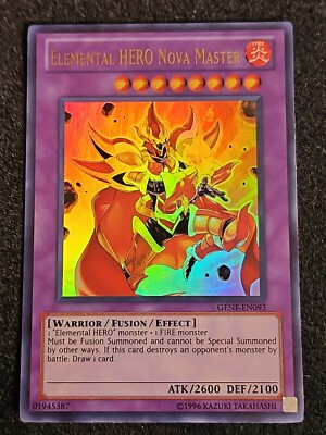 Yugioh! VLP Elemental HERO Nova Master - GENF-EN093 - Ultra Rare - 1st ...