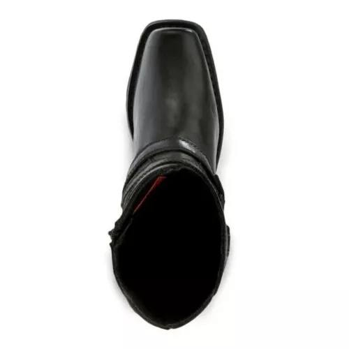 #Mens Retro Buckle Strap Cowboy Ankle Boots Punk Square Toe Military Shoes Biker - Bild 6 von 12