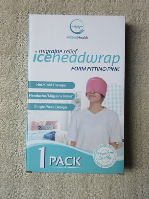 AllSett Health Pink Ice Head Wrap Migraine And Headache Relief