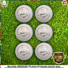 6x Match Quality Cricket Leather Hard Ball Grade A Hand Stitched 50 Overs 5.5oz