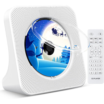 Tragbar CD Player HiFi Lautsprecher CD Player Bluetooth Desktop FM-Radio Wecker