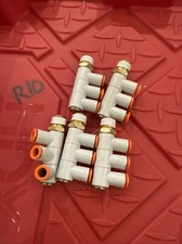 5 Lot - SMC KQ2VT07-35AS Push-to-Connect Tube Fitting with Sealant, Triple Elbow