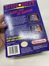 Pin-Bot(Nintendo NES 1990) CIB Complete in box, W/ Manual Insert Ships Fast