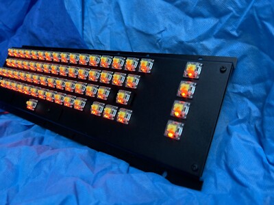 MechBoard64 LED Commodore Mechanical Keyboard - Assembled Version - Orange