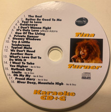 CUSTOM KARAOKE TINA TURNER BEST 18 SONG cdg CD G GREATEST ANTHOLOGY RARE W/IKE