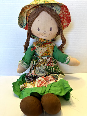 1988 Holly Hobbie Vintage Doll Medium L/E Plush Soft Toy Stuffed Doll