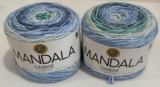 Lion Brand Mandala Ombre Yarn-MANTRA 2 Cakes 344 Yds 4 Weight NEW