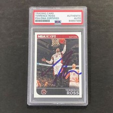 2014-15 NBA Hoops #258 Terrence Ross Signed Card AUTO PSA Slabbed Toronto Raptor
