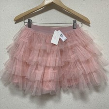 Tutu Skirt Pink LOVESHACKFANCYxGAP Kids Girls Tulle Flippy Skirt Ballet XL 150cm