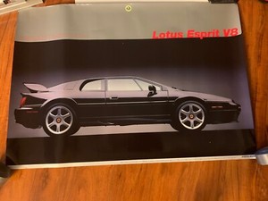 Lotus Esprit V8 Poster Print Picture 38 Inches X 26.5 BLACK