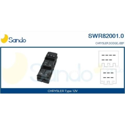 Schalter Fensterheber Sando SWR82001.0 für Chrysler Fahrerseitig