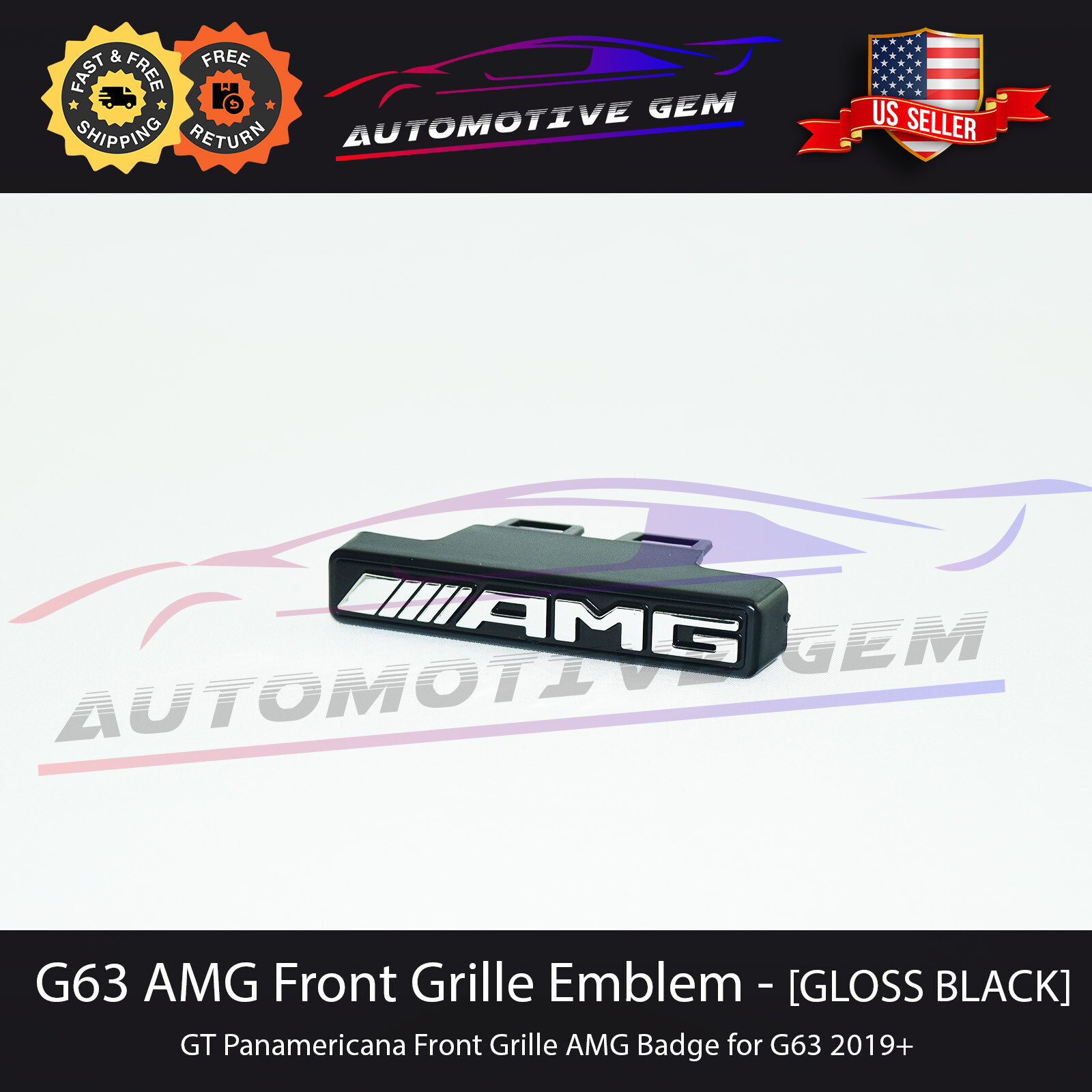 Mercedes AMG-Logo Für Panamericana Style Kühlergrill AMG GT C190 Von Chrometec | CHROMETEC