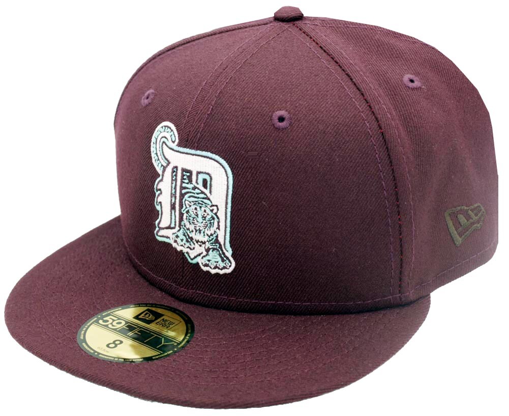New Era Detroit Tigers Maroon Cooperstown Sidepatch 59Fifty