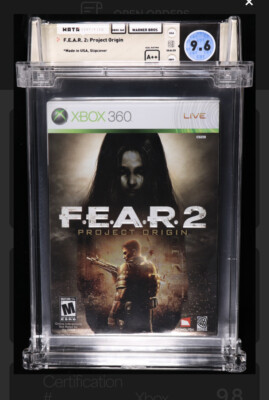 9.6 A++ F.E.A.R. 2: Project Origin Xbox 360 9.2 SLIPCOVER! WATA VGA CGC FEAR