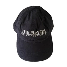 New NWT The Players Championship TPC Golf 100% Cotton Navy Blue Baseball Hat Cap