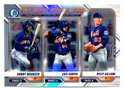 2021 Bowman Baseball TP-NYM NY Mets Talen Pipeline Ronny Mauricio Luis Carpio