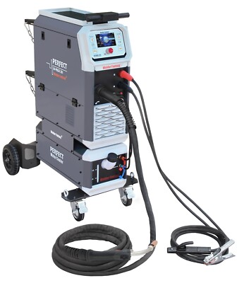 PERFECT  350A 4in1 MIG/MAG Bi-Pulse Synergie Schweißgerät 4x4 WIG +Kühler, Wagen