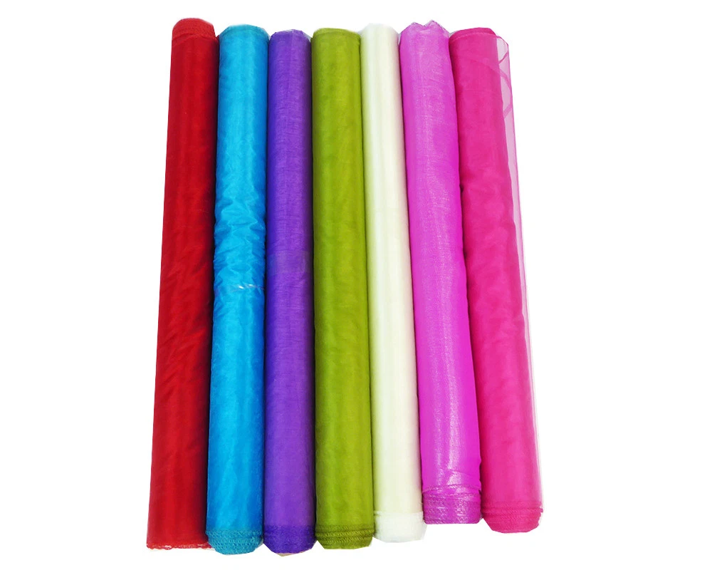 Partydeco Rotolo Di Organza Per Decorazioni - Colore Crema, 16 Cm X 9 Mt, Ideale Per Matrimoni E Feste