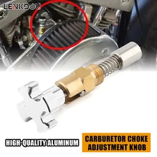 CNC Carb Chrome Cross Enrichener Choke Knob For S & S Super E, B & G Carburetors