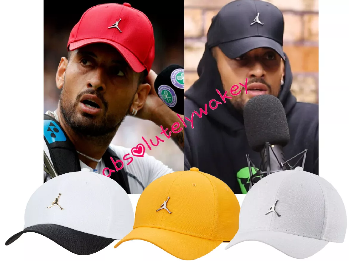 Nike Jordan Jumpman Classic99 Cap Metal Logo KYRGIOS WIMBLEDON Sport Casual Ltd