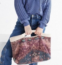 Urban Outfitter Purple Large Chenille Tote Bag. Measurements 21 X 12 X 8 Nwot