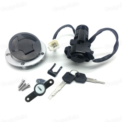 Ignition Switch Fuel Gas Cap Lock Set Fit For Kawasaki Ninja 650