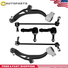 6pcs Front Lower Control Arms Tie Rod Ends Sway Bars For 2011-2018 Ford Explorer